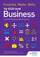 Essential Math Skills for As/A-level Business
 9781471863479, 1471863476
