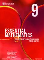 Essential Mathematics for the Australian Curriculum Year 9 [3 ed.]
 1108772889, 9781108772884