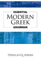 Essential Modern Greek Grammar
 9780486113432, 0486113434