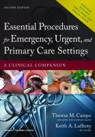Essential Procedures for Emergency, Urgent, and Primary Care Settings: A Clinical Companion [2 ed.]
 0826171761, 9780826171764