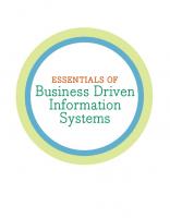 Essentials of Business Driven Information Systems
 0073376728, 9780073376721