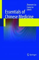Essentials of Chinese Medicine [2010 ed.]
 1848821115, 9781848821118