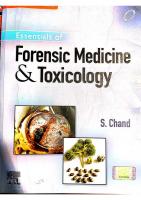 Essentials of Forensic Medicine and Toxicology, 1st Edition [1 ed.]
 8131254577, 9788131254578