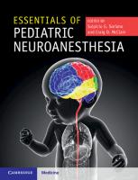 Essentials of pediatric neuroanesthesia
 9781316652947, 1316652947
