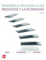 Estadística aplicada a los negocios y la economía (15a. ed.)
