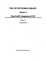 EtherNet/IP Adaptation of CIP [2, 1.4 ed.]