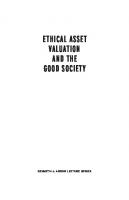 Ethical Asset Valuation and the Good Society
 9780231545921