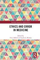Ethics and Error in Medicine
 9780367217914, 9780429266119