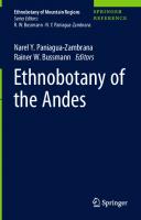 Ethnobotany of the Andes [1st ed.]
 9783030289324, 9783030289331