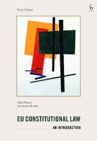EU Constitutional Law: An Introduction
 9781509909148, 9781509909179, 9781509909162