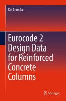 Eurocode 2 Design Data for Reinforced Concrete Columns [1st ed.]
 978-981-13-6840-0;978-981-13-6841-7