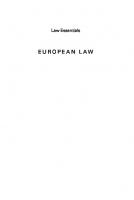 European Law Essentials
 9780748698165