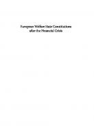 European Welfare State Constitutions after the Financial Crisis
 0198851774, 9780198851776
