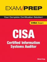 Exam Prep CISA: Certified Information Systems Auditor
 0789735733, 9780789735737