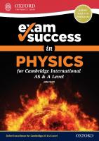 Exam Success in Physics for Cambridge AS & A Level
 0198409958, 9780198409953
