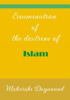 Examination of the Doctrine of Islam