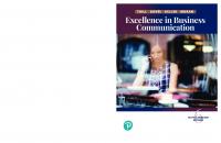 Excellence in business communication [Sixth Canadian edition]
 9780134310824, 0134310829