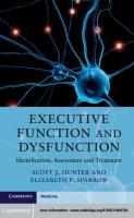 Executive Function and Dysfunction: Identification, Assessment and Treatment [Hardcover ed.]
 0521889766, 9780521889766