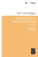 Experiments in Macroeconomics
 9781784411947, 9781784411954