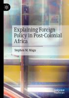 Explaining Foreign Policy in Post-Colonial Africa
 3030629295, 9783030629298
