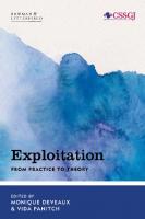 Exploitation: From Practice to Theory [1 ed.]
 9781786602039, 9781786602046, 9781786602053