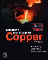 Extractive Metallurgy of Copper [6 ed.]
 0128218754, 9780128218754