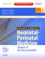 Fanaroff and Martin's Neonatal-Perinatal Medicine: Diseases of the Fetus and Infant [1-2, 9 ed.]
 0323065457, 9780323065450