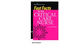Fast Facts for the Critical Care Nurse [2nd Edition]
 0826177166, 9780826177162, 9780826177216