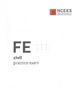 FE Civil Practice Exam (effective with exams beginning July 2020)
 9781932613971