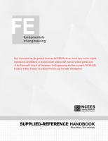 FE Supplied-Reference Handbook [8th Edition, 2nd Rev]
 1932613595, 9781932613599