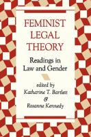 Feminist Legal Theory: Readings In Law And Gender
 0813312485, 9780813312484