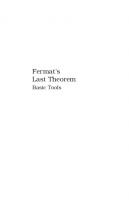 Fermat’s Last Theorem: Basic Tools