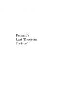 Fermat’s Last Theorem: The Proof