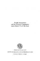 Feudal Assessments and the Political Community Under Henry II and His Sons
 0520045823, 9780520045828