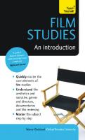 Film Studies: An Introduction
 9781473608795