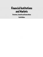 Financial Institutions and Markets: Structure Growth and Innovations [6 ed.]
 9352605411, 9789352605415