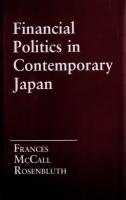 Financial Politics in Contemporary Japan
 9781501737718