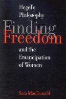 Finding Freedom: Hegel's Philosophy and the Emancipation of Women
 9780773574793