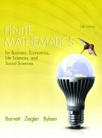 Finite Mathematics for Business, Economics, Life Sciences, and Social Sciences [13 ed.]
 0321945522, 9780321945525