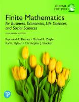 Finite Mathematics for Business, Economics, Life Sciences, and Social Sciences [14 ed.]
 0134675983, 9780134675985