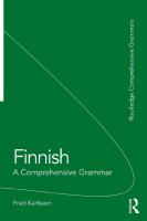 Finnish: A Comprehensive Grammar [1st ed.]
 9781317589457, 1317589459