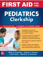 First Aid for the Pediatrics Clerkship, 5th Edition [5]
 1264264496