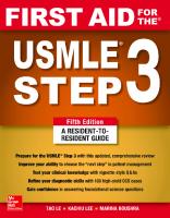 First Aid for the USMLE Step 3 [5 ed.]
 9781260440324, 126044032X, 9781260440317, 1260440311