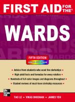 First Aid for the Wards [5th Edition]
 0071772642, 9780071772648, 0071768513, 9780071768511
