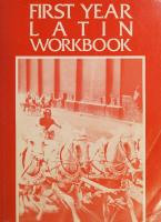 First Year Latin - Workbook
 0205078613