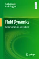 Fluid Dynamics - Fundamentals and Applications [1 ed.]
 9783030495619, 9783030495626