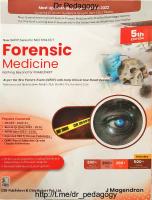 Forensic Medicine: Nothing Beyond for PGMEE [5 ed.]
 9394525017, 9789394525016