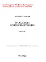 Foundations of basic electronics. Учебник