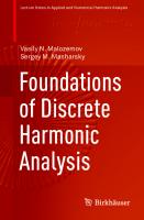 Foundations of Discrete Harmonic Analysis (Applied and Numerical Harmonic Analysis) [1st ed. 2020]
 3030470474, 9783030470470