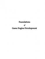 Foundations of Game Engine Development, Volume 1: Mathematics [1 ed.]
 0985811749, 9780985811747